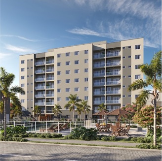 Fachada Portal Torres de Áries – empreendimento BRZ São Pedro da Aldeia RJ